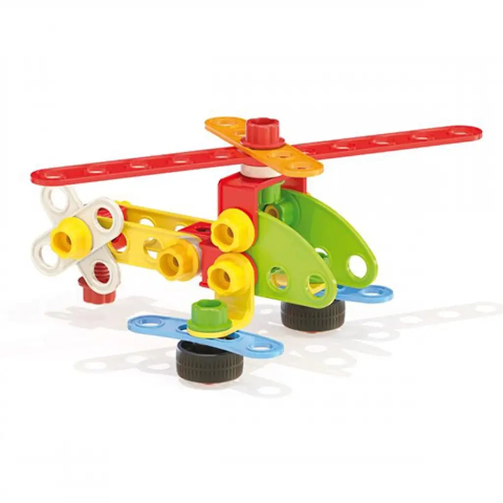 imagen de Quercetti: Set de construcción de vehículos Tecno Jumbo 76 piezas 3