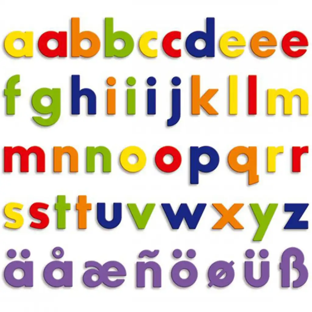 imagen de Quercetti: Set de letras minúsculas magnéticas de 288 piezas 2