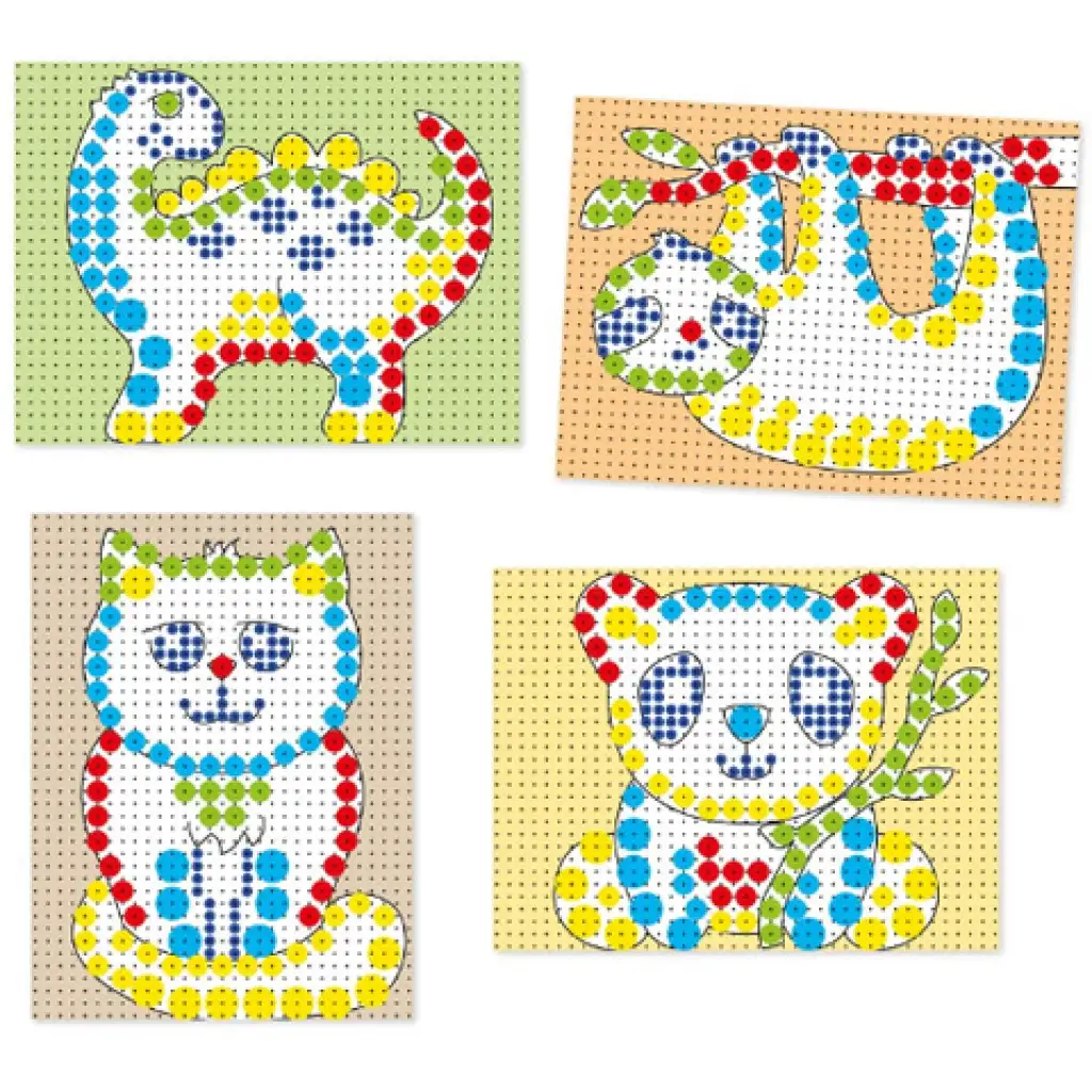 imagen de Quercetti: Set de puntos de colores de animales 150 piezas 2