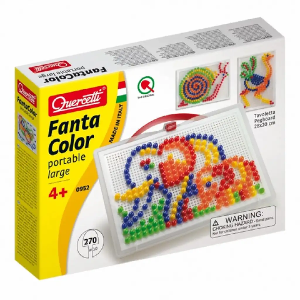 imagen de Quercetti: Set de puntos de colores - elefante 270 piezas 1