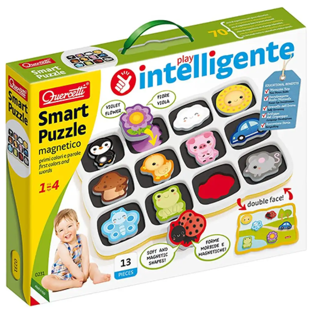 imagen de Quercetti: Smart imanes puzzle Primeras palabras y colores 1