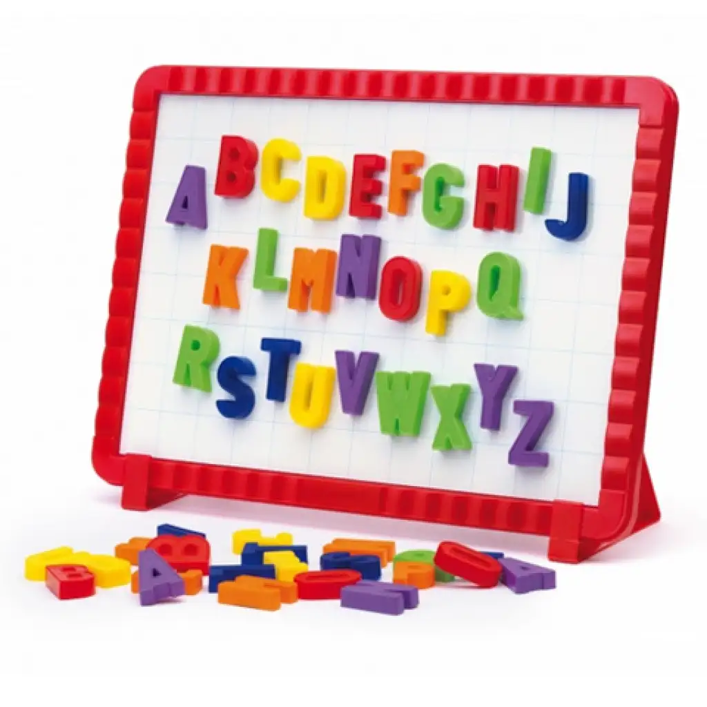 imagen de Quercetti: Tabla magnética con letras de colores - 48 piezas 2