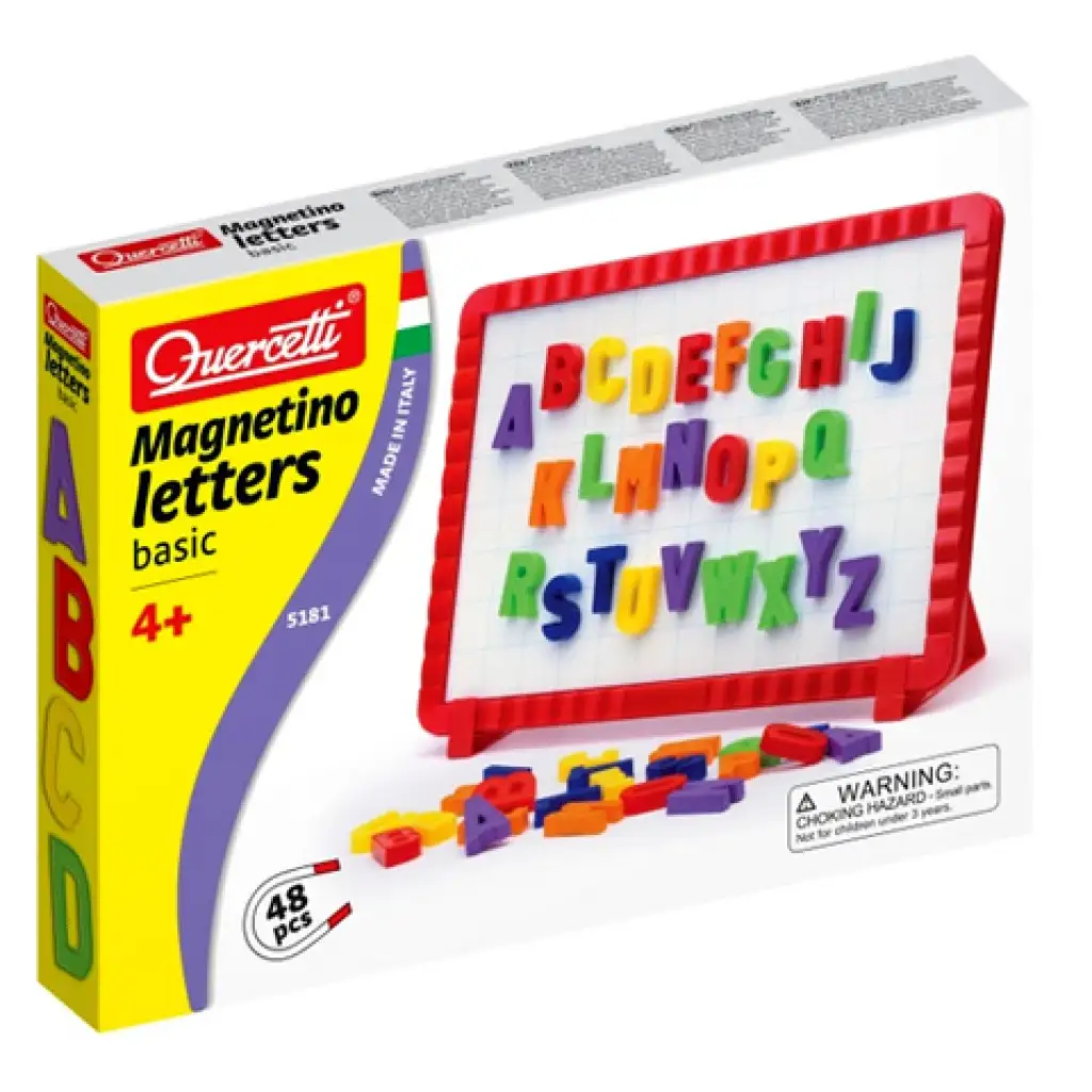imagen de Quercetti: Tabla magnética con letras de colores - 48 piezas 1