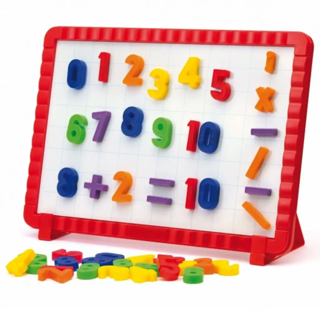 imagen de Quercetti: Tabla magnética con números de colores - 48 piezas 2