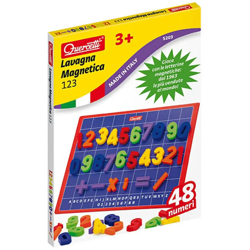 imagen de Quercetti: Tabla magnética con números 1