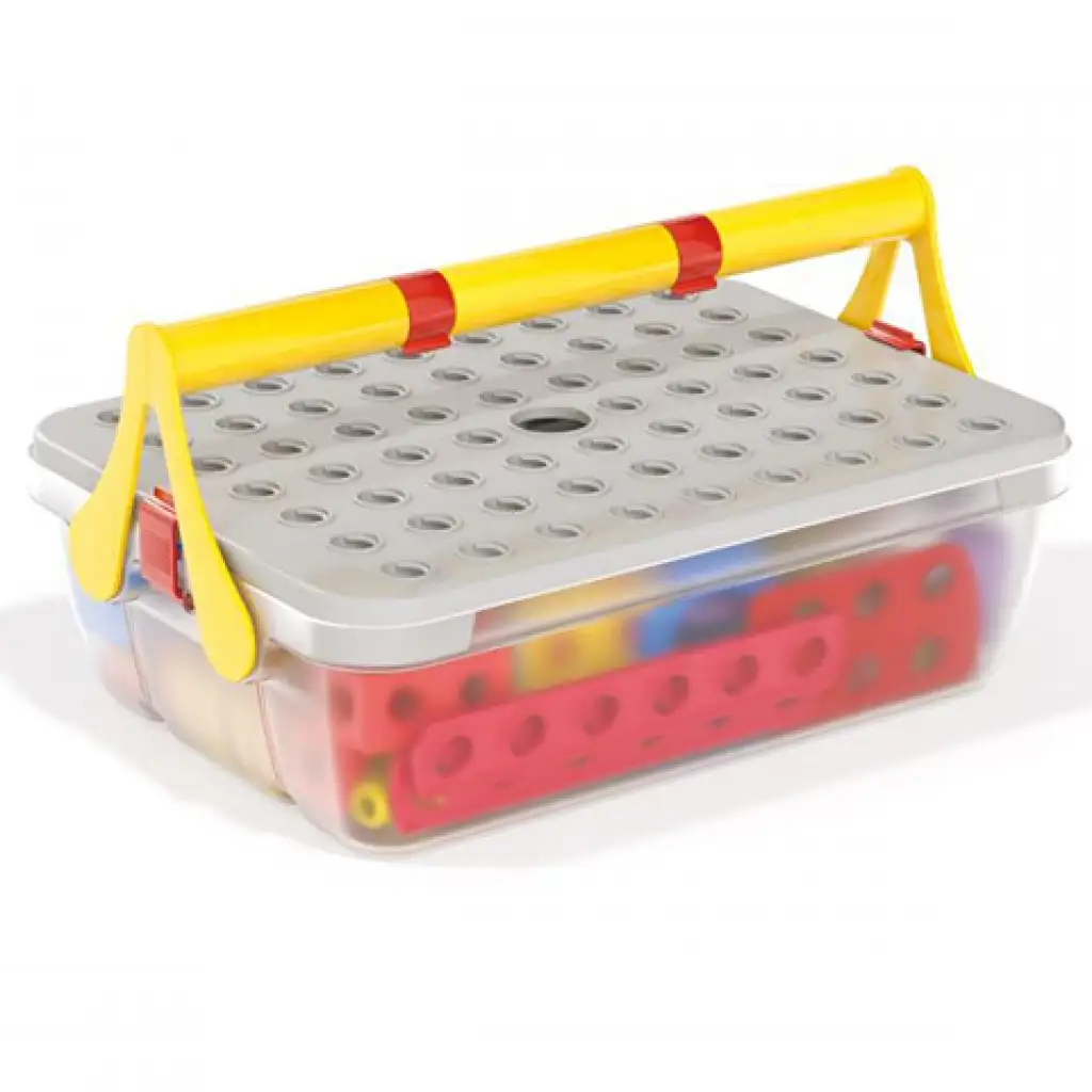 imagen de Quercetti: Tecno Jumbo set de juguetes de construcción de máquinas 84 piezas 4