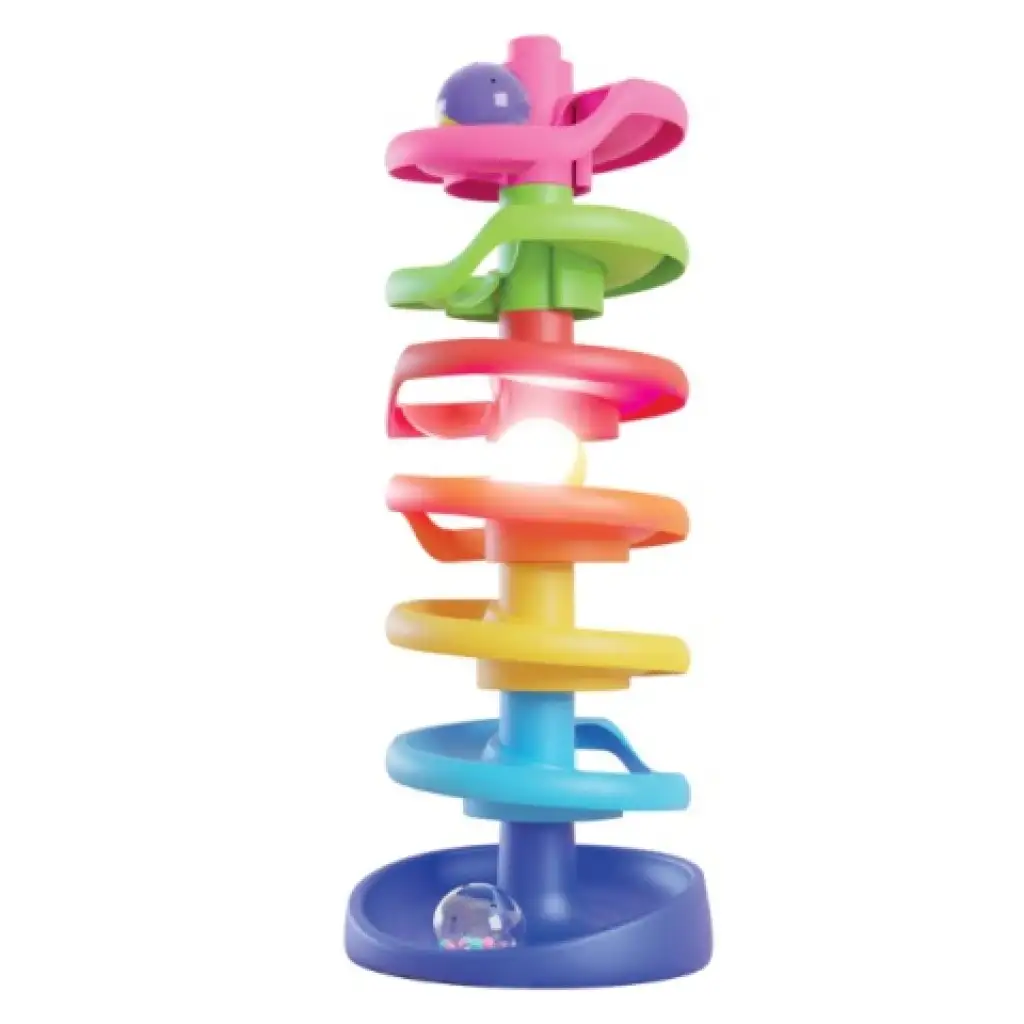 imagen de Quercetti: Torre Espiral pista de bolas para bebés con bola luminosa 3