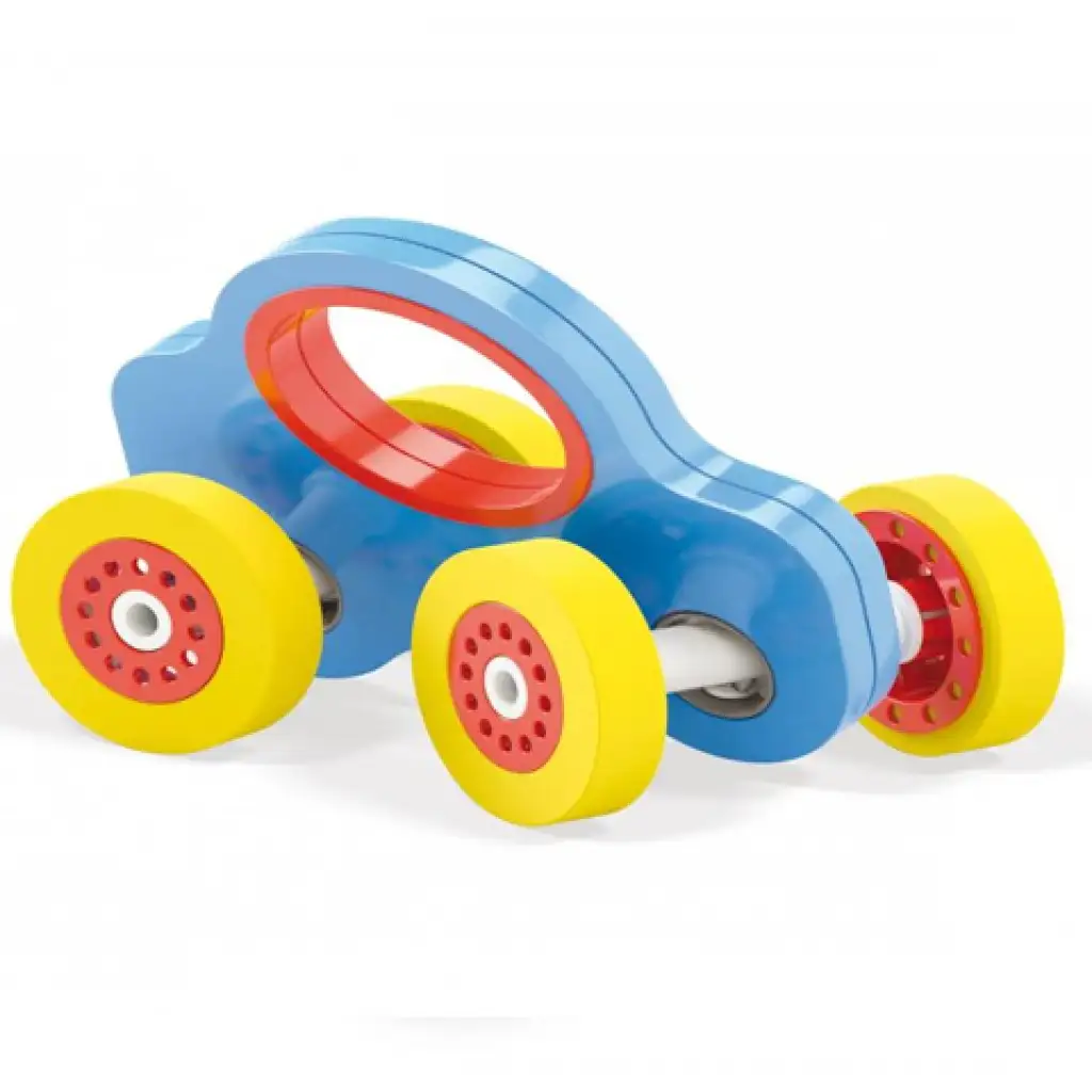 imagen de Quercetti: Wroom coche de madera en color azul 2