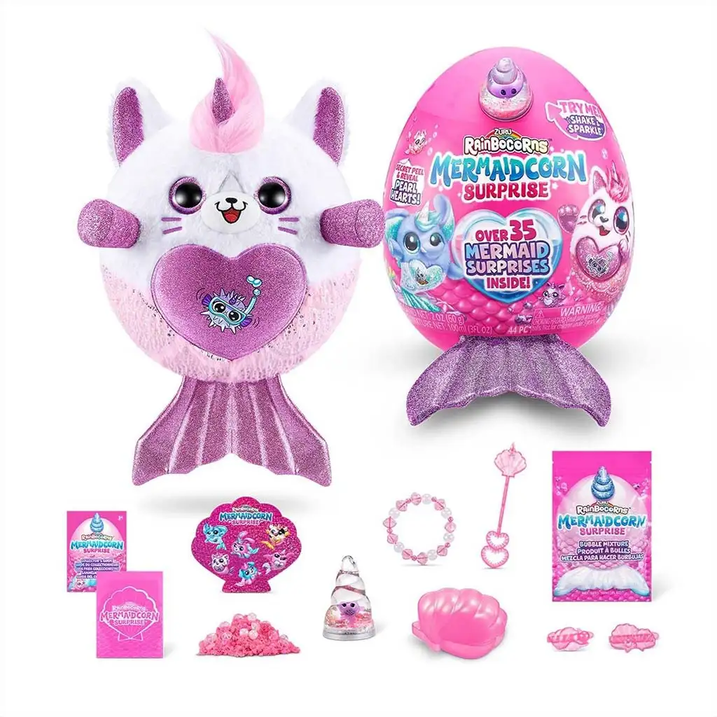 imagen de Rainbocorns: Mermaidcorn S5 Huevo sorpresa figura de peluche sellokornis en varias versiones 1ud 3