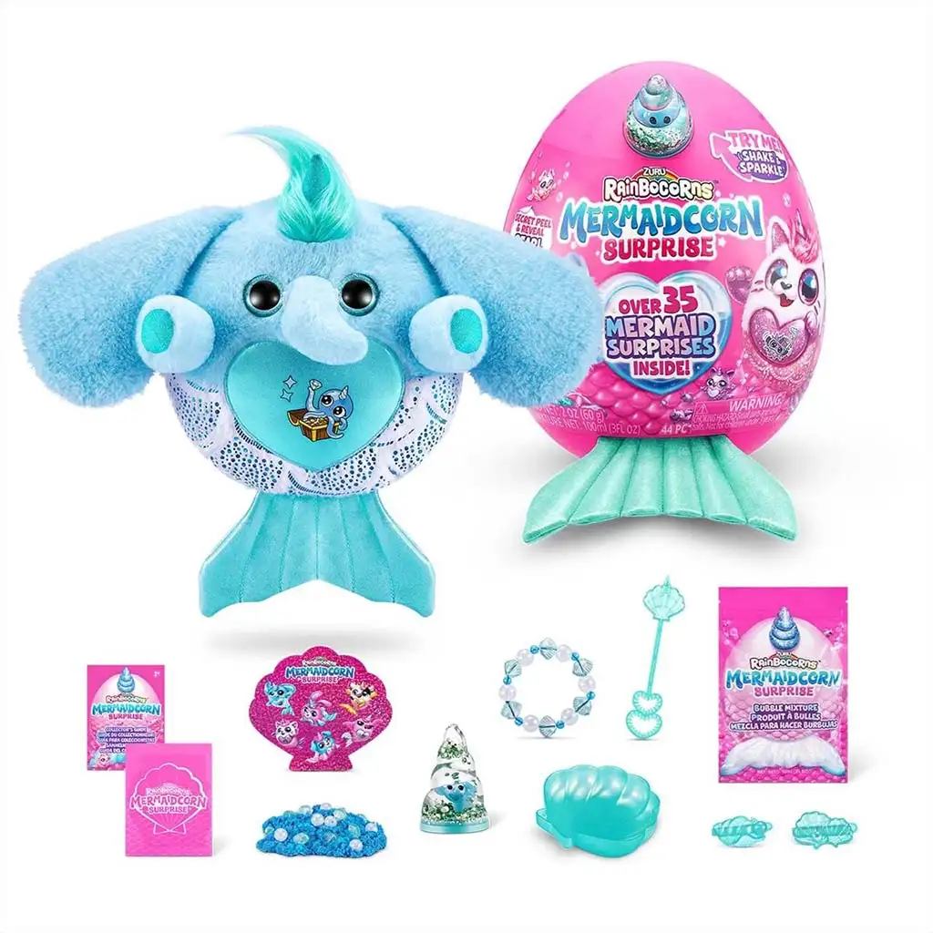 imagen de Rainbocorns: Mermaidcorn S5 Huevo sorpresa figura de peluche sellokornis en varias versiones 1ud 7