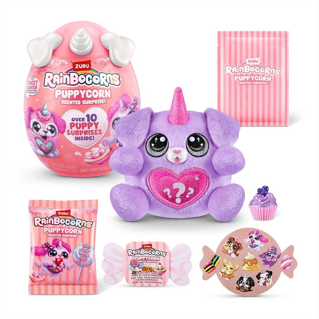 imagen de Rainbocorns: Pocket Puppycorn sorpresa perrito de peluche aromático en varias versiones 1ud 6