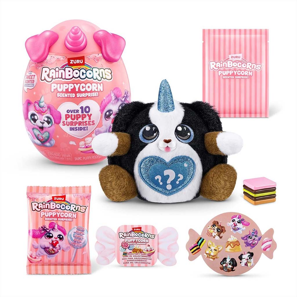 imagen de Rainbocorns: Pocket Puppycorn sorpresa perrito de peluche aromático en varias versiones 1ud 7