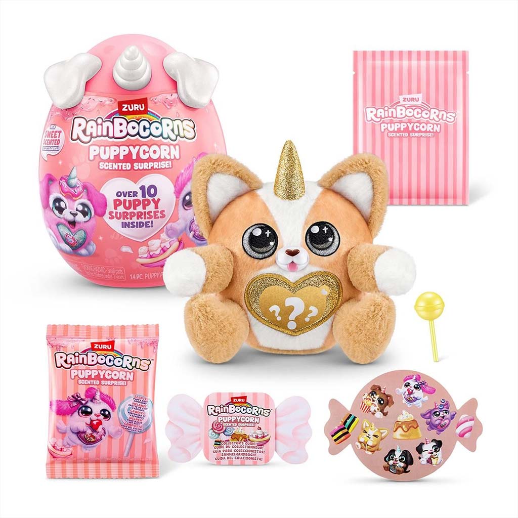 imagen de Rainbocorns: Pocket Puppycorn sorpresa perrito de peluche aromático en varias versiones 1ud 8