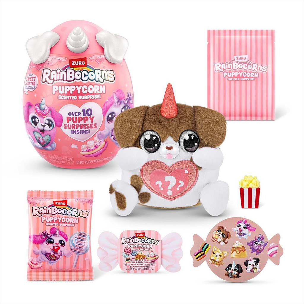 imagen de Rainbocorns: Pocket Puppycorn sorpresa perrito de peluche aromático en varias versiones 1ud 9