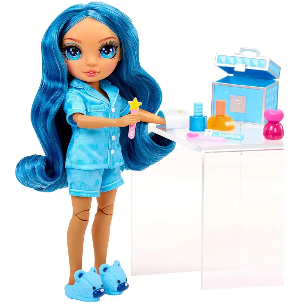 imagen de Rainbow High Jr: Fiesta de pijamas Skyler muñeca de moda 3