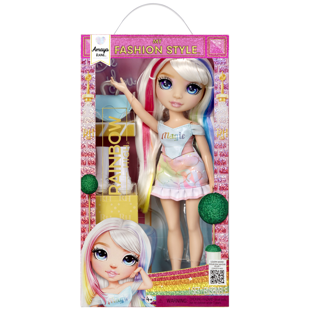 imagen de Rainbow High: Mi Estilo de Moda Amaya Raine muñeca de moda con accesorios 1
