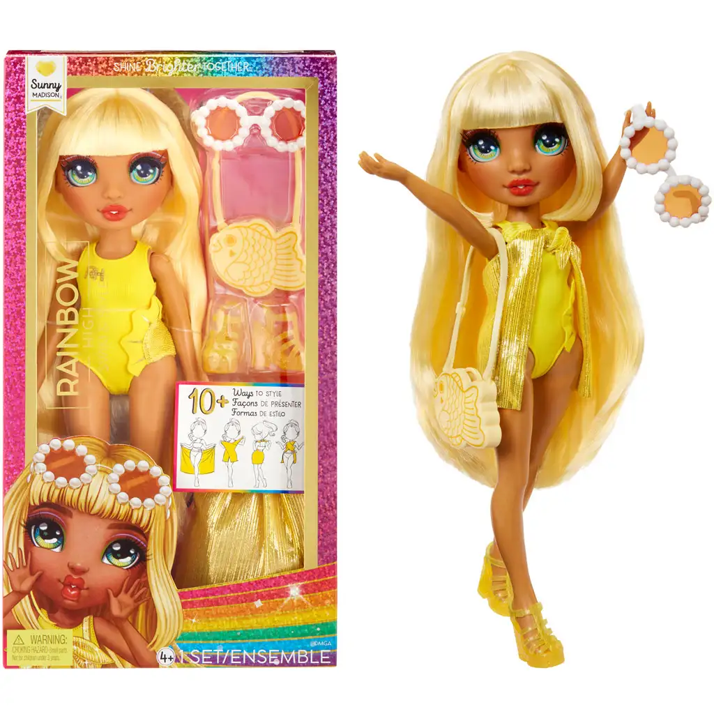 imagen de Rainbow High: Muñeca de moda de playa Sunny 1