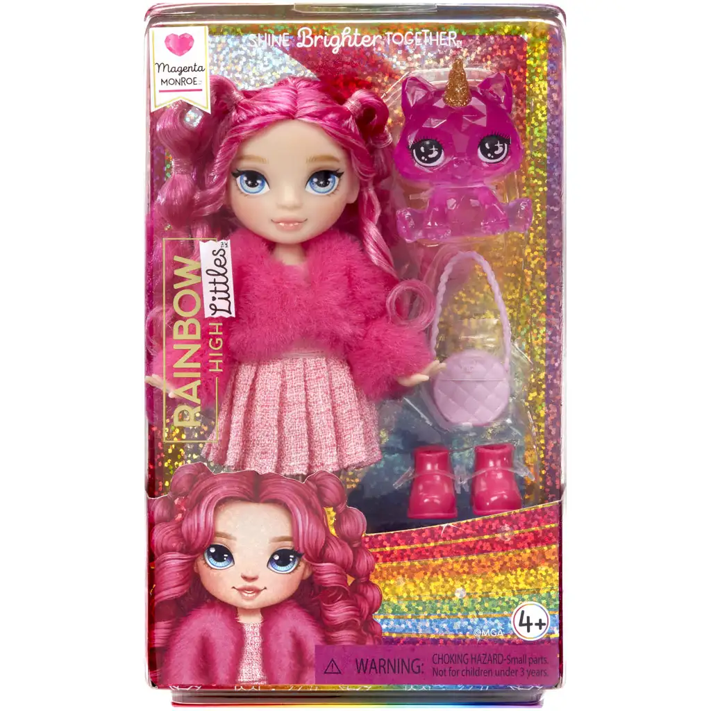 imagen de Rainbow High: Muñeca hermana magenta con accesorios 1