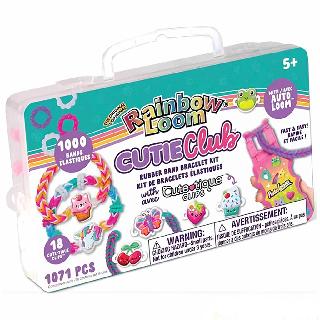 imagen de Rainbow Loom: Auto Loom – Cute-Tique kit de creación de pulseras de goma 1