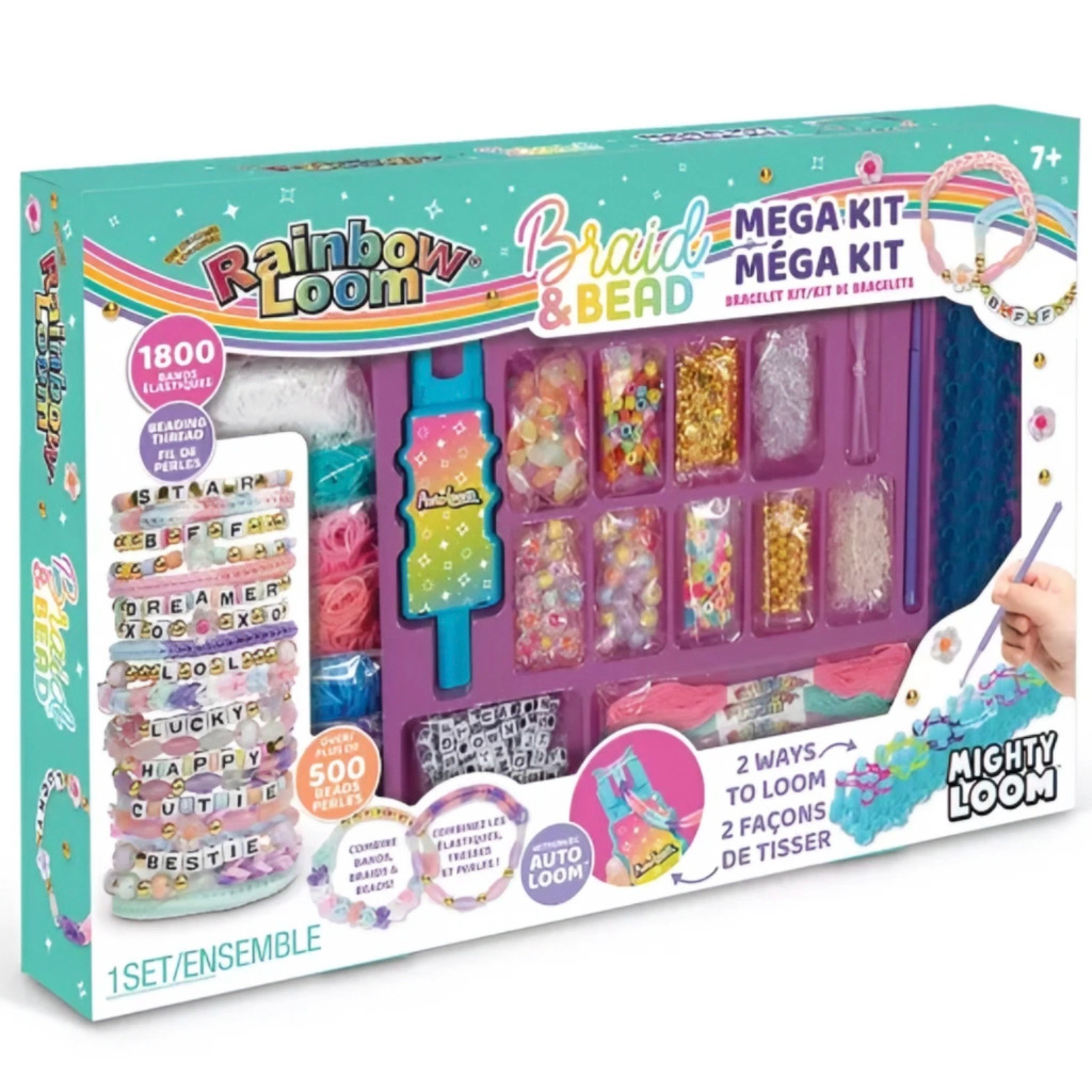 imagen de Rainbow Loom: Gran kit de pulseras de goma y cuentas 1