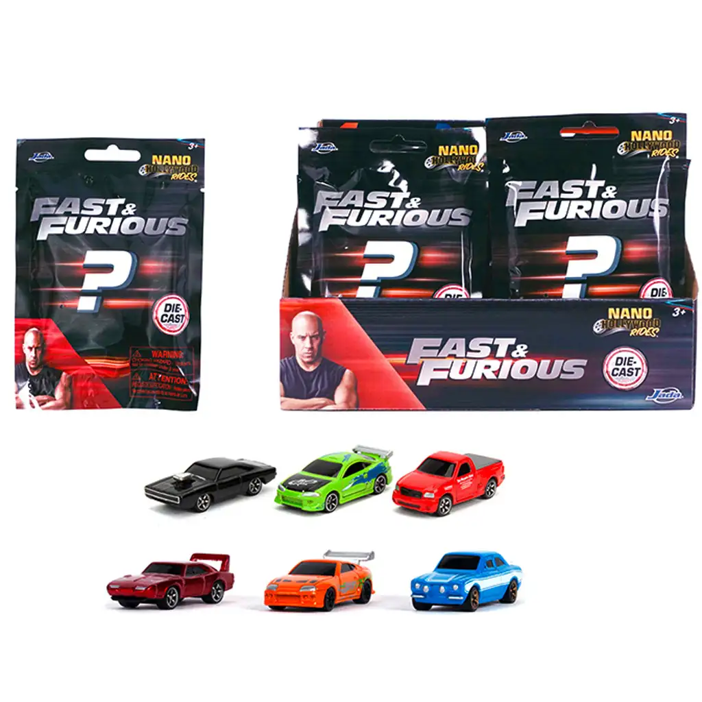 imagen de Rápido y Furioso: Autos sorpresa Nano 1ud - Simba Toys 1