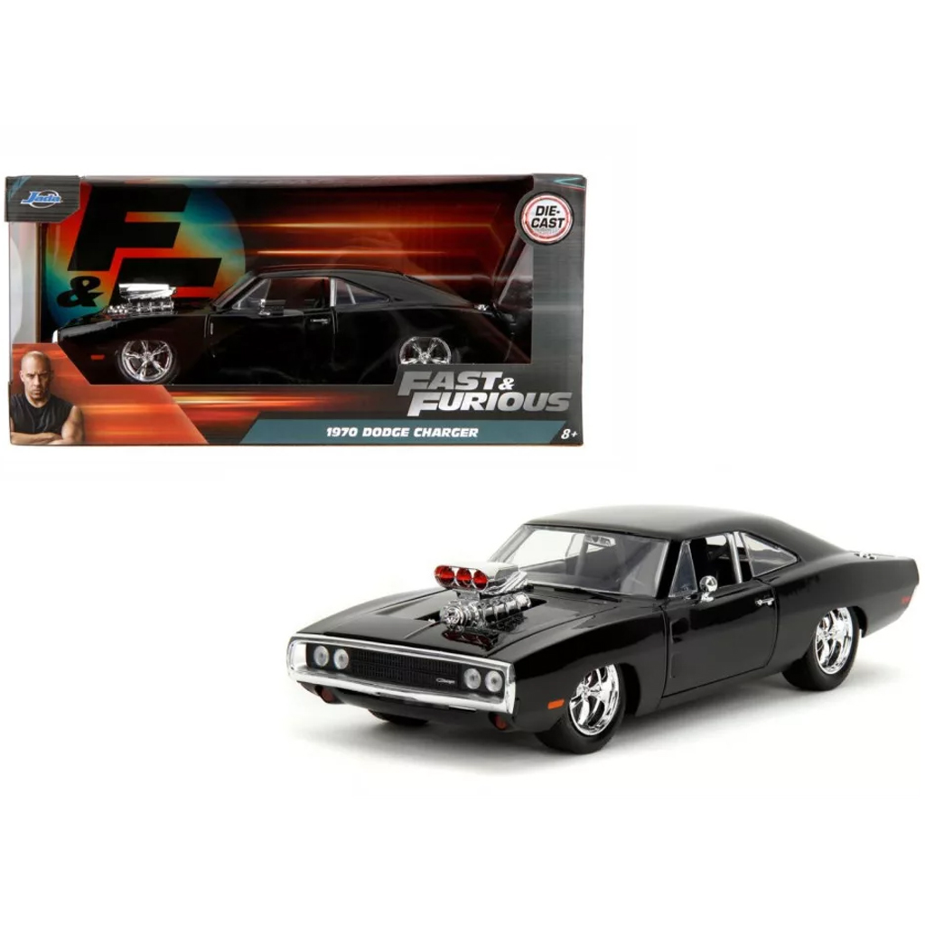 imagen de Rápido y Furioso: Modelo de coche de metal 1970 Dodge Charger con compresor 1/24 - Jada Toys 1