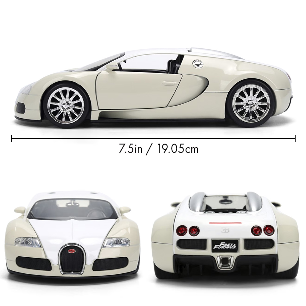 imagen de Rápido y Furioso: modelo de coche de metal Bugatti Veyron 2011 1/24 - Jada Toys 4
