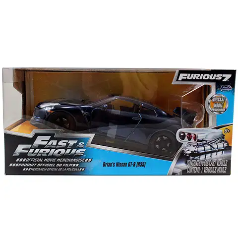 imagen de Rápido y Furioso: Nissan GT-R de Brian (R35) modelo de coche 1/24 - Simba Toys 1