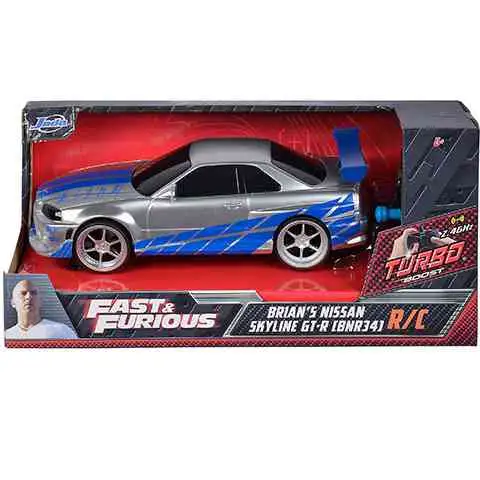 imagen de Rápido y Furioso: RC Brian's Nissan Skyline GT-R (BNR35) coche teledirigido 1/24 - Simba Toys 1