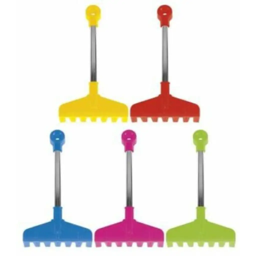 imagen de Rastrillo de metal con mango de varios colores 32cm - Wader 2