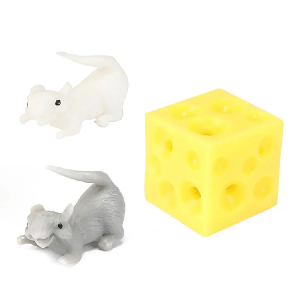 imagen de Ratón escondido de queso elástico en dos versiones 1ud 2
