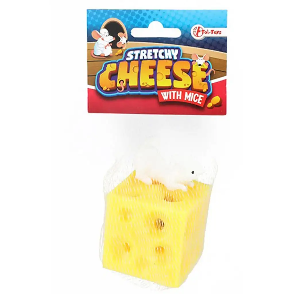 imagen de Ratón escondido de queso elástico en dos versiones 1ud 1