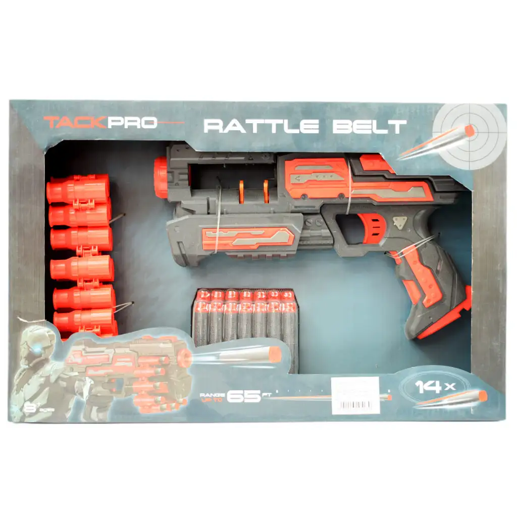 imagen de Rattle Belt Track Pro: Arma de espuma con cargador y balas con un alcance de 18 metros 10