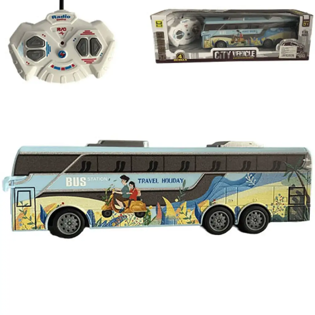 imagen de RC Autobús de Ciudad Travel Holiday con Control Remoto y Luz 27MHz a Escala 1/32 25cm 1