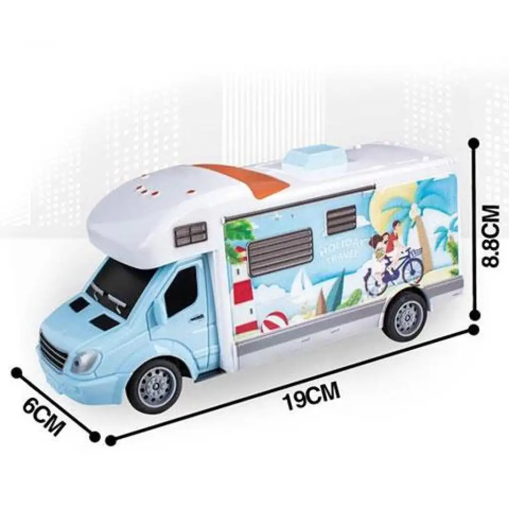 imagen de RC Autocaravana de Viaje Holiday Control Remoto con Luz 27MHz 1/32 de Escala 20cm 4