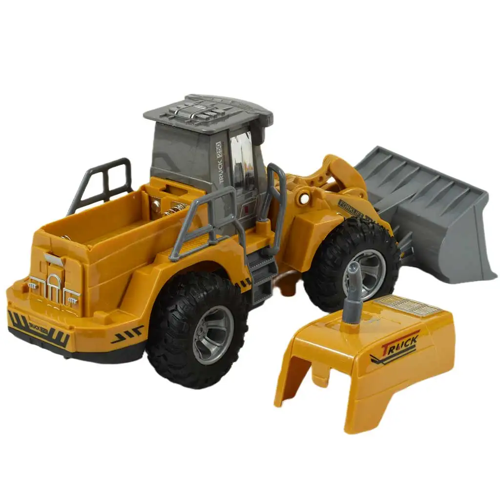 imagen de RC Bulldozer teledirigido con efectos de luz 1/30 de escala 22cm 4