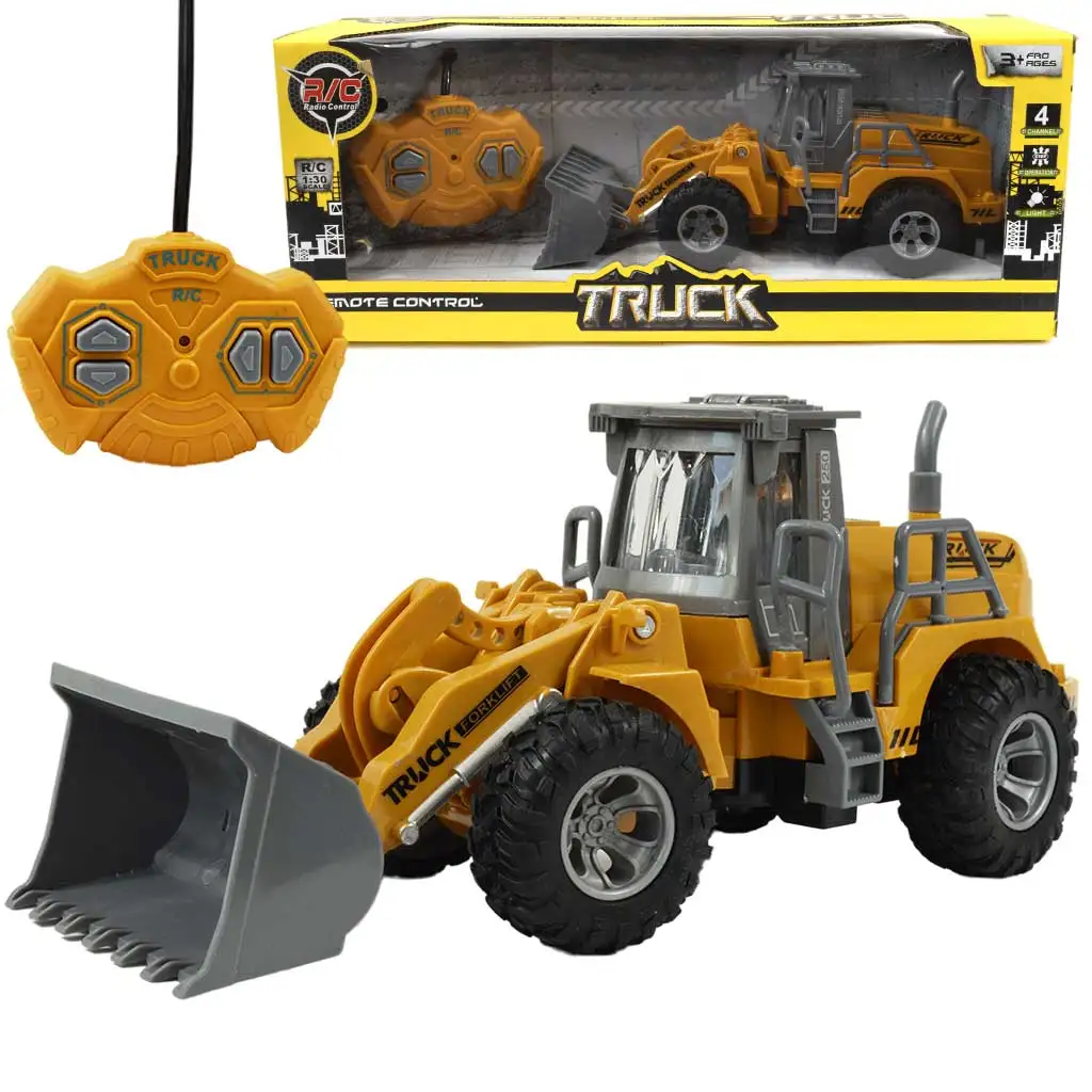 imagen de RC Bulldozer teledirigido con efectos de luz 1/30 de escala 22cm 1