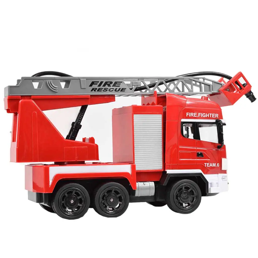 imagen de RC Camión de bomberos con cesta elevadora a control remoto con cañón de agua escala 1/24 27 MHz 30cm 3