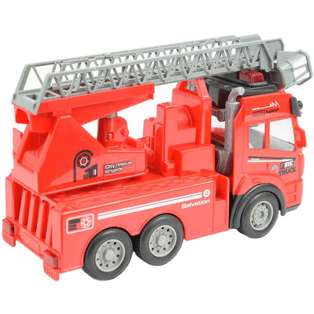 imagen de RC Camión de bomberos con cesta elevadora a control remoto con efectos de luz 1/48 escala 27 MHz 20cm 2