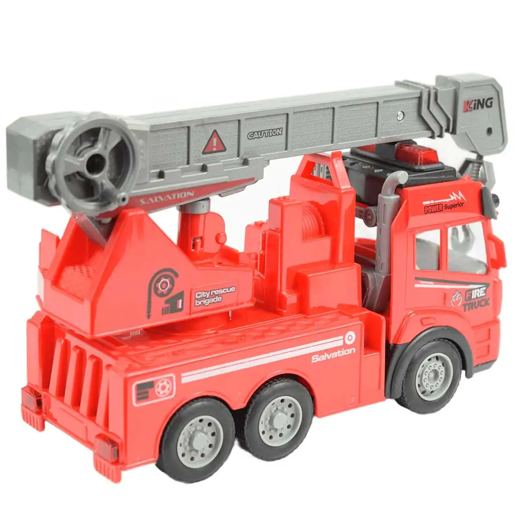 imagen de RC Camión de bomberos con grúa a control remoto con efectos de luz 1/43 27 MHz 20cm 2