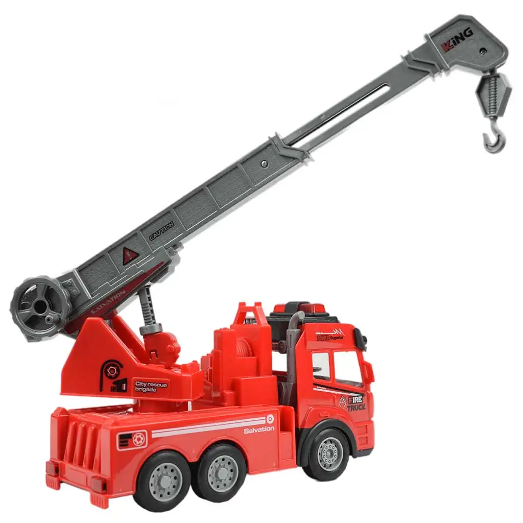 imagen de RC Camión de bomberos con grúa a control remoto con efectos de luz 1/43 27 MHz 20cm 3