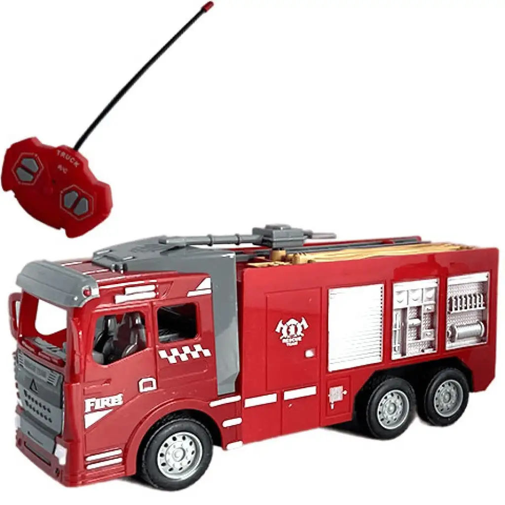 imagen de RC Camión de bomberos teledirigido con efectos de luz a escala 1/30 1