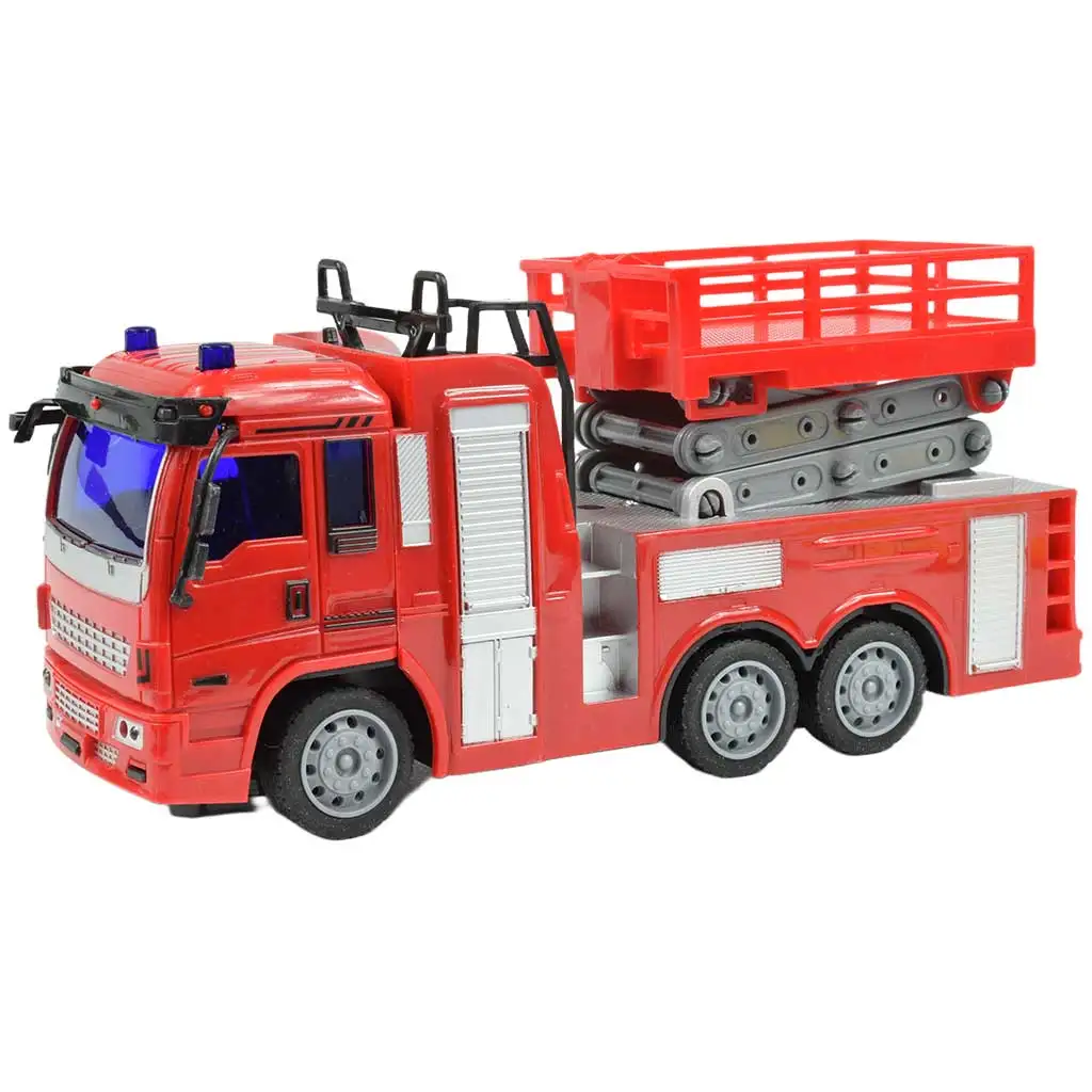 imagen de RC Camión de bomberos teledirigido con luces 27MHz 20cm en tres versiones diferentes 1ud 3