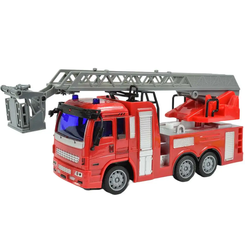imagen de RC Camión de bomberos teledirigido con luces 27MHz 20cm en tres versiones diferentes 1ud 5
