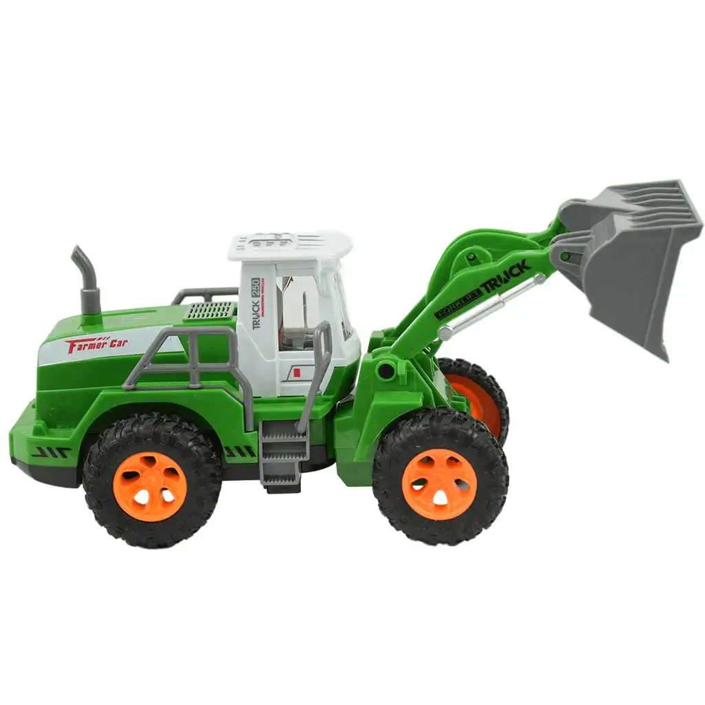 imagen de RC Cargador frontal a control remoto de granja con efectos de luz 1/30 de escala 20cm 2