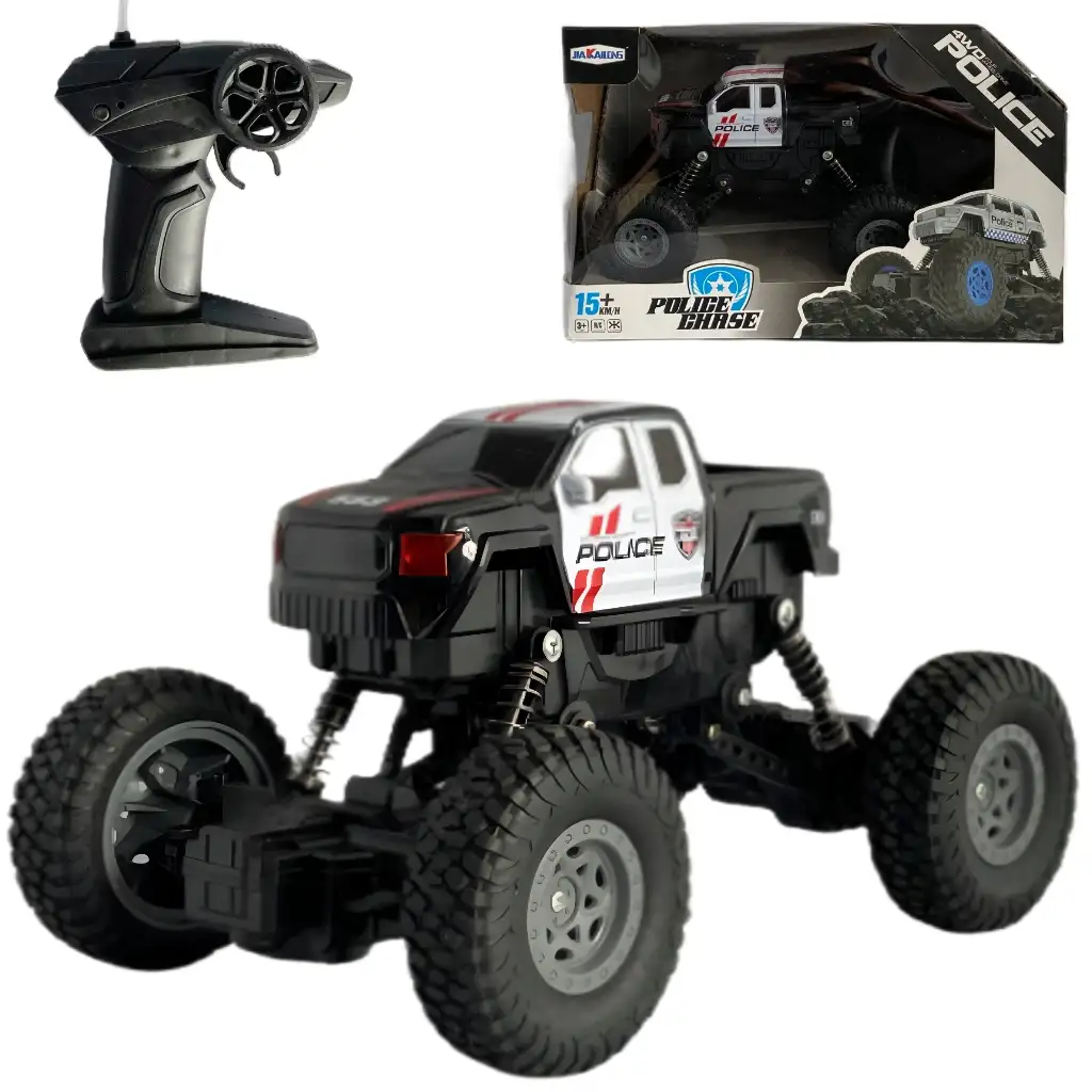 imagen de RC Coche de Escalada de Policía 4WD a Control Remoto 1/18 21cm 1