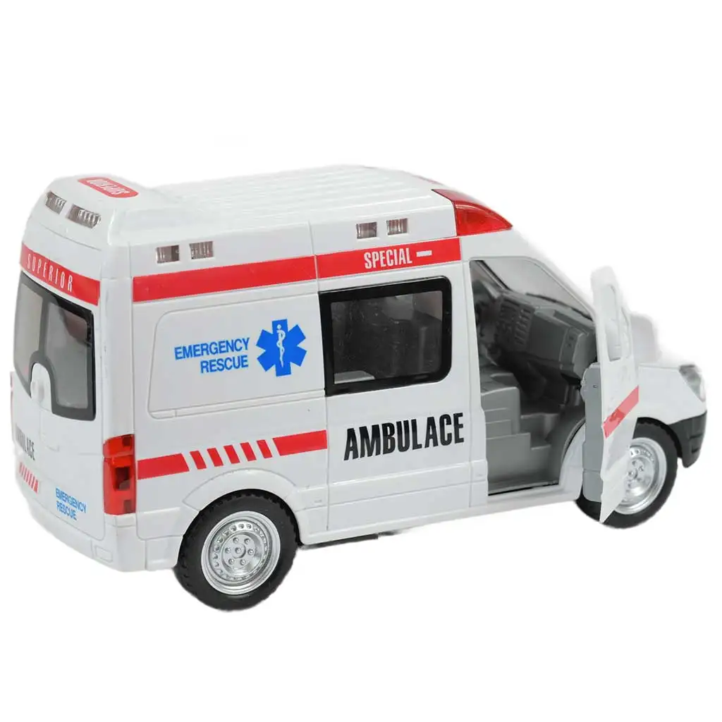 imagen de RC Coche de Rescate Teledirigido con Efectos de Luz 1/48 de Escala 27 MHz 23cm 2