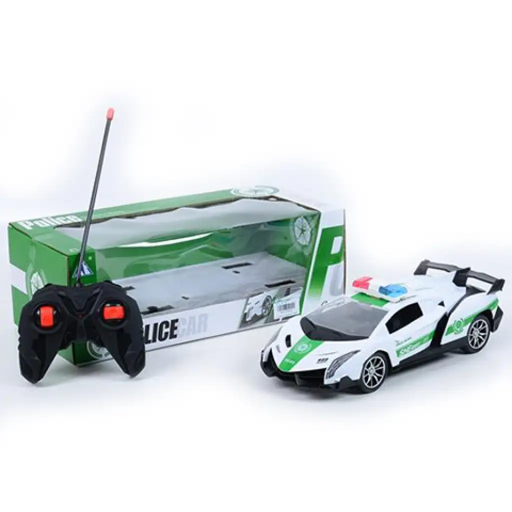 imagen de RC Coche deportivo Lamborghini de policía con efectos de luz 1/16 1