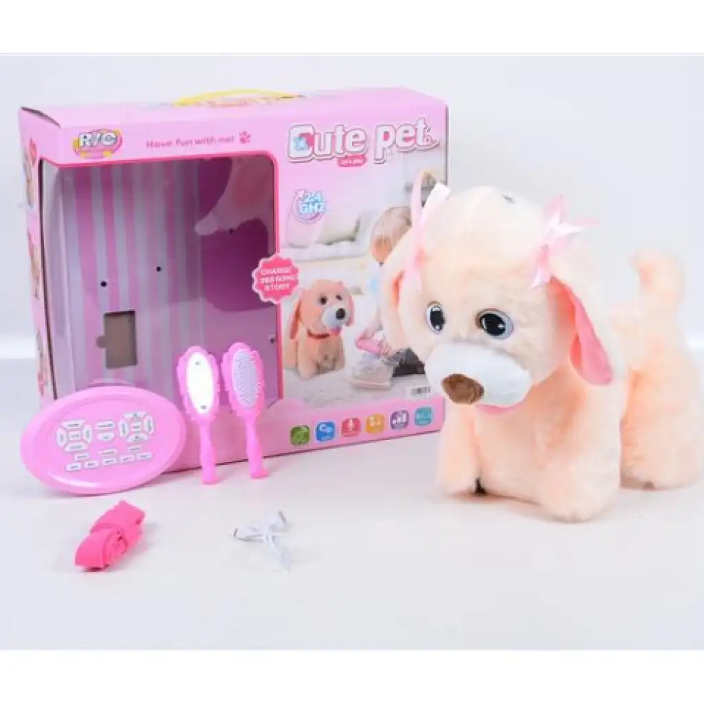 imagen de RC Cute Pet: Perrito Pomerania a control remoto con accesorios 2.4GHz 1