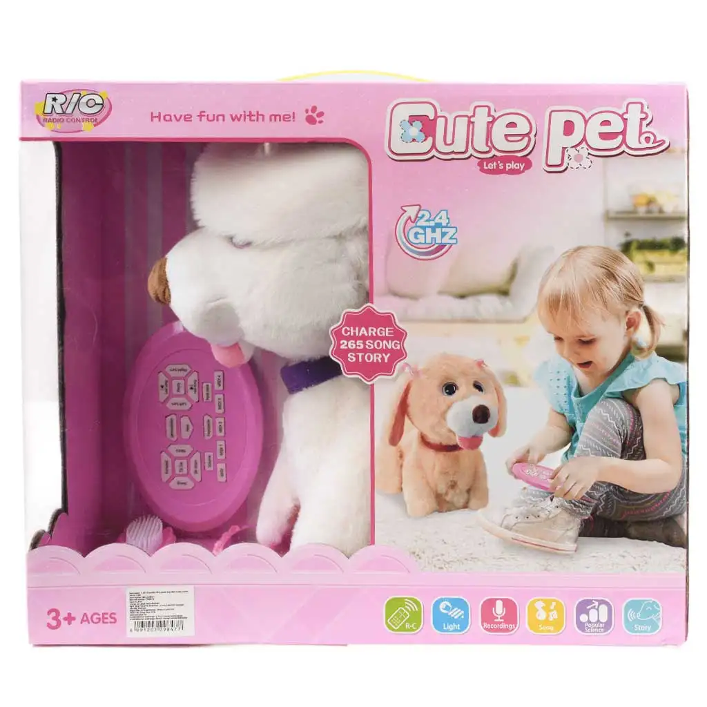 imagen de RC Cute Pet: Perro labrador interactivo de peluche a control remoto con accesorios 2.4GHz 40cm 6